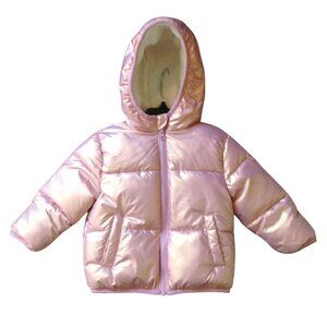 Swiss Tech Heavyweight Puffer Coat Jacket Pink 18 Months